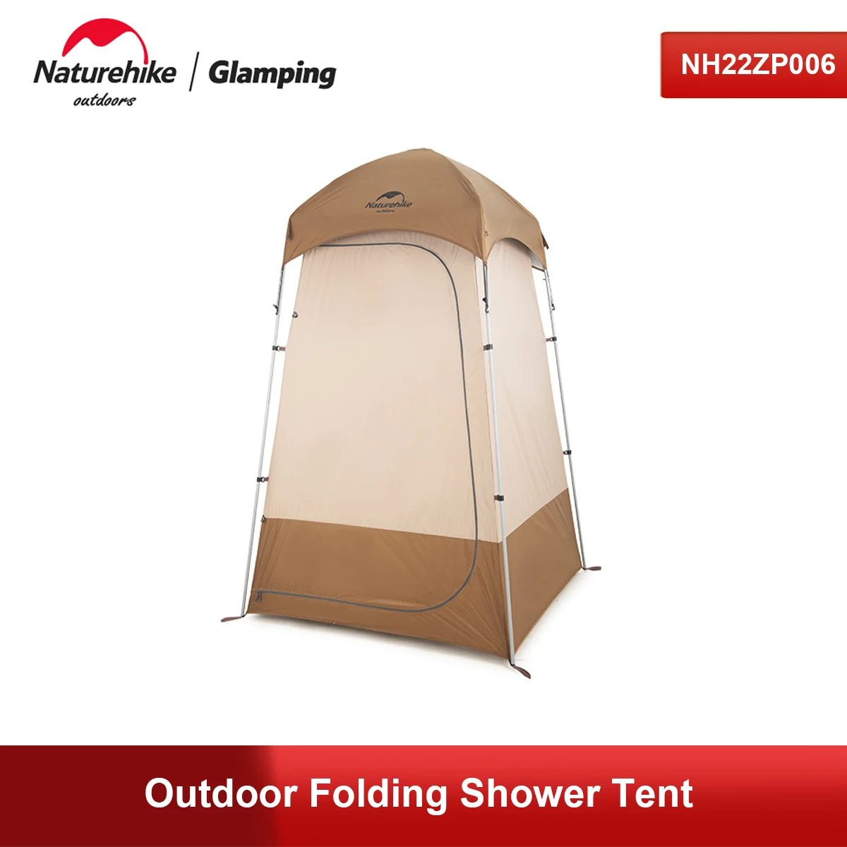 

Naturehike NH21ZP005 Single Shower Changing Tent Sun Protection Waterproof Sunscreen Bath Changing Shed Mobile Outdoor Toilet