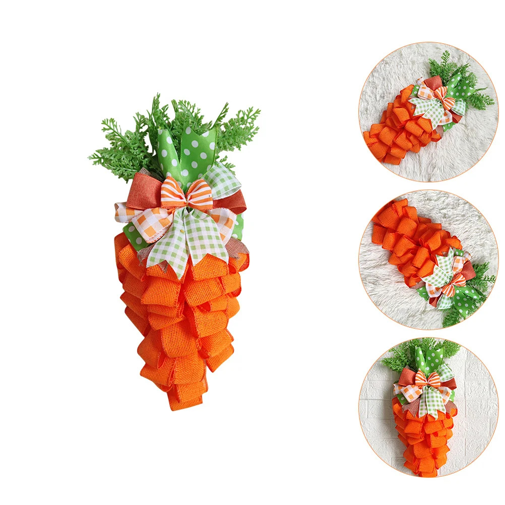 

Easter Carrot Wreath Front Door Wall Spring Hanger Decoration Nice Carrot Wreath