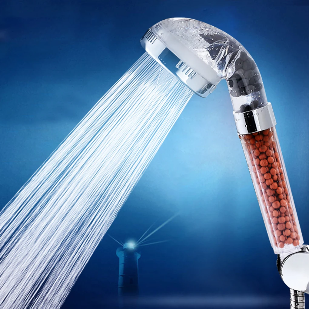 

Pressurized Shower Head High Pressure Plastic Spray Nozzle Bathroom Showerhead Sprayer Gym Home Supplies Bathing Accessory