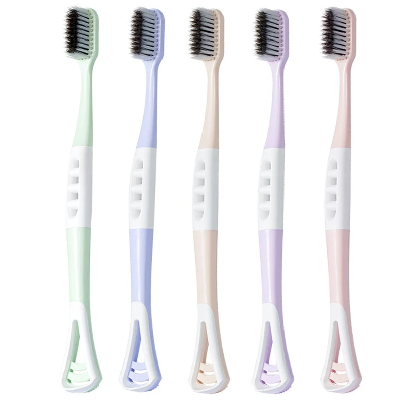 

Manual Toothbrush Supports Dental Hygiene & Gum Care Micro Fur for Kids Adults