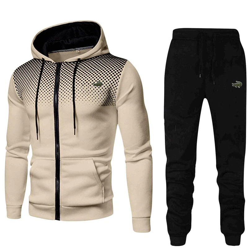 

CARTELO Men's Suit Fashion Casual Tracksuit 2 Piece Hoodie Pullover Sports Clothes Sweatshirt Jogging Set High Quality Suit