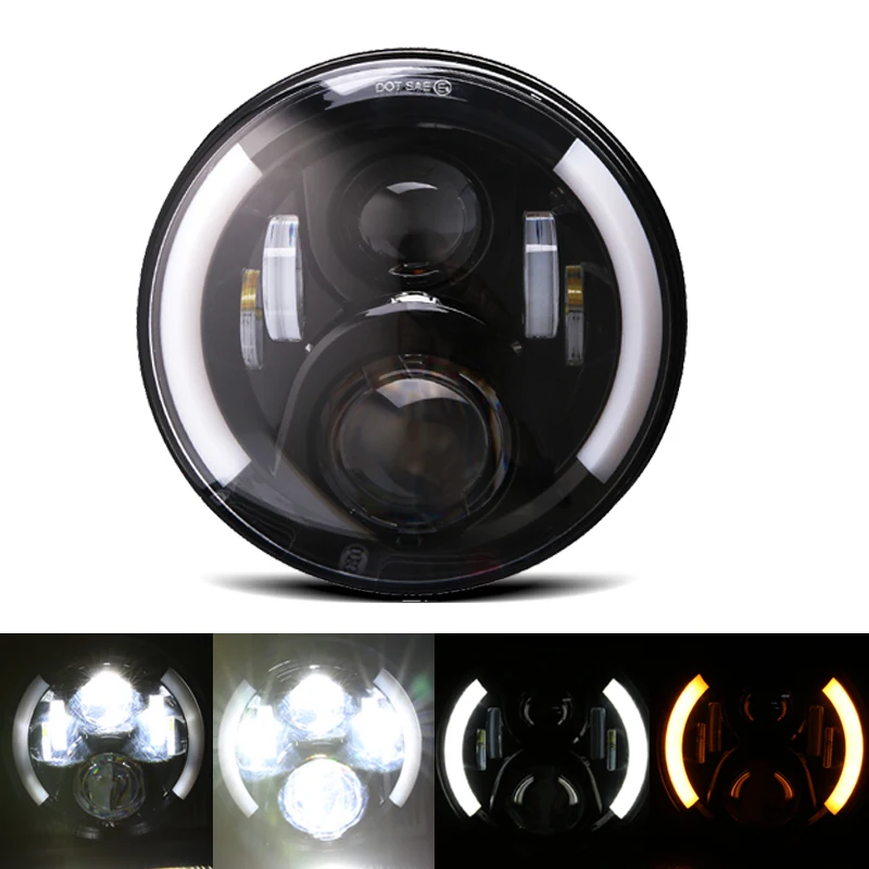 Для Kawasaki Vulcan VN 500 750 800 900 1600 1700 1500 мотоциклетная 7-дюймовая светодиодная фара