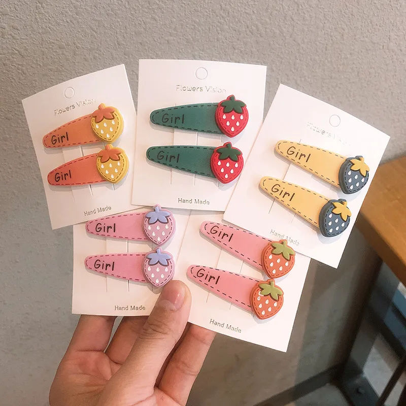 

2 шт./лот заколки для волос детские заколки с фруктами дизайнерские заколки-невидимки заколки для волос милые аксессуары для укладки инстру...