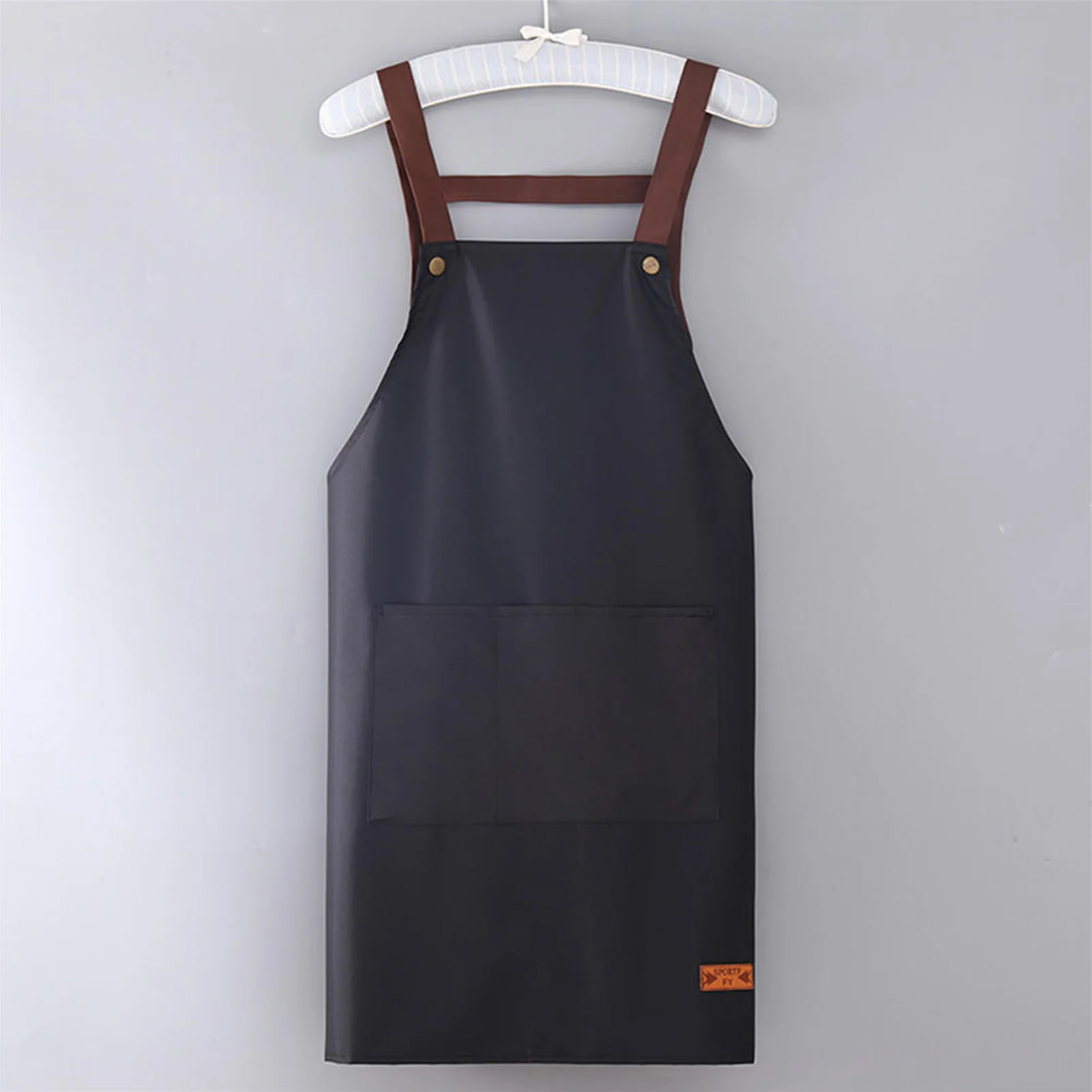 

Cooking Baking Aprons Home Chef Baking Clothes With Pockets Adult Bib Waist Bag Household Cleaning Tools Household Merchandises