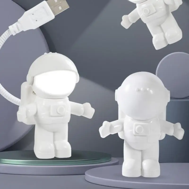 

Spaceman Astronaut Mini Flexible Led Bulb Light Table Gadgets USB Hand Lamp For Power Bank PC Laptop Drop Shipping