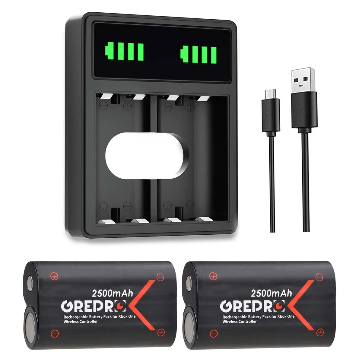 

Wireless Controller Battery and Charger for Xbox One / Xbox One S/ Xbox One X/ Xbox Series X/ S Gamepads