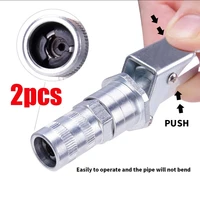 12pcs grease coupler heavy duty quick release grease gun coupler npti8 10000psi two press easy to push accessories