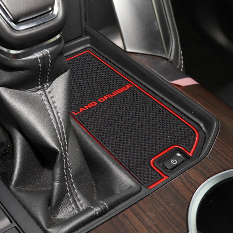 

Door Groove Mat For Toyota Land Cruiser 2022 Car Styling Anti-Slip Mat Cup Holder Mat Door Groove Pad Cushion Rubber Accessories