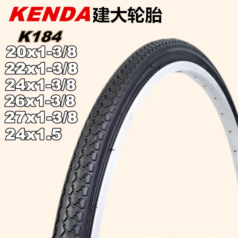 

Велосипедная шина KENDA K184 со стальной проволокой, запасные части 20 22 24 дюйма 20*1-3/8 24*1,5 27*1-3/8 22*1-3/8, шины для велосипеда для отдыха