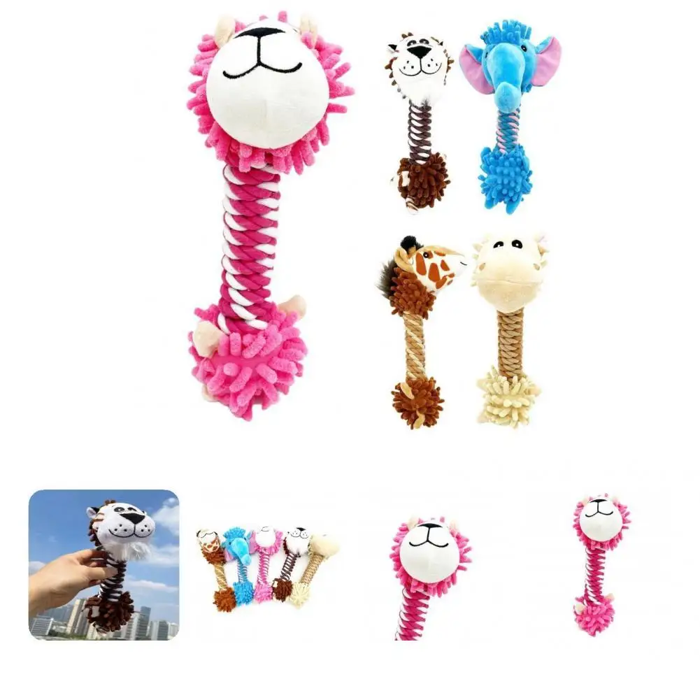 

Teeth Cleaning Toy Molar Toy Cartoon Animal Plush Toy Pet Bite Toy Pet Toys