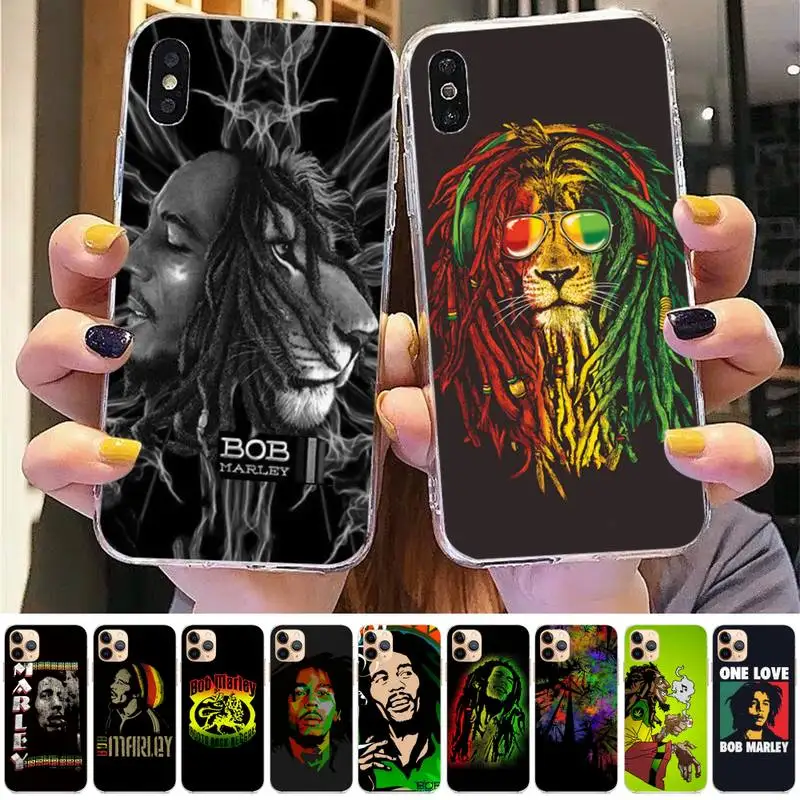

Bob Marley Jamaican Singer-Songwriter Phone Case for iPhone 11 12 13 mini pro XS MAX 8 7 6 6S Plus X 5S SE 2020 XR case