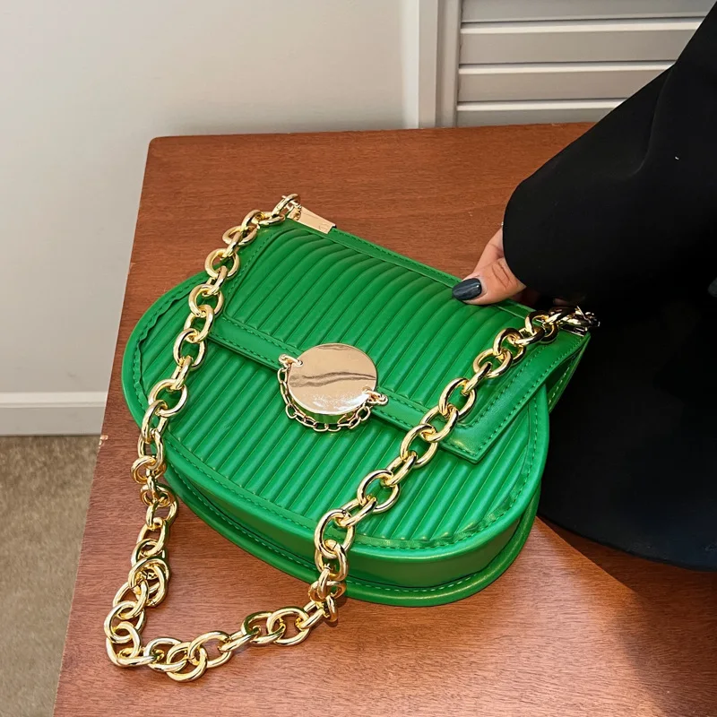 

Fashion Green Crossbody Bags For Women 2022 New Small Solid Colors Shoulder Bag Female Handbags And Purses Sac A Main Femme