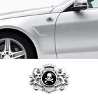 Металлическая 3D наклейка в виде льва с эпоксидным логотипом черепа для Subaru Outback Forester XV Tribeca Tesla model s 3 Volvo V70 v70xc S40 XC90