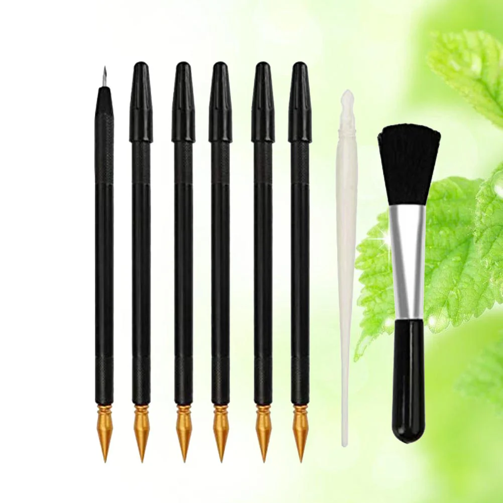 

8 PCS Shaving Kit Grab The Brush Scratch Painting Pen Multitools Multipurpose Tool Stylus