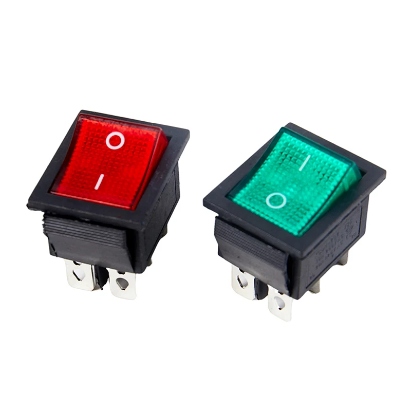 

1PCS KCD4 Black Rocker Switch Power Switch ON-OFF-ON 3 Position 6 Pins The Arrow Power Switch