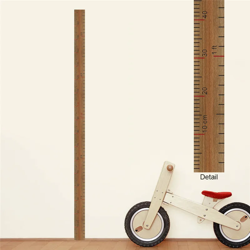 

Cartoon Removable Ruler for Kids Height Measuring Wall Stickers for Kids Rooms Decor Growth Chart Wall Decals Room Decor Gift