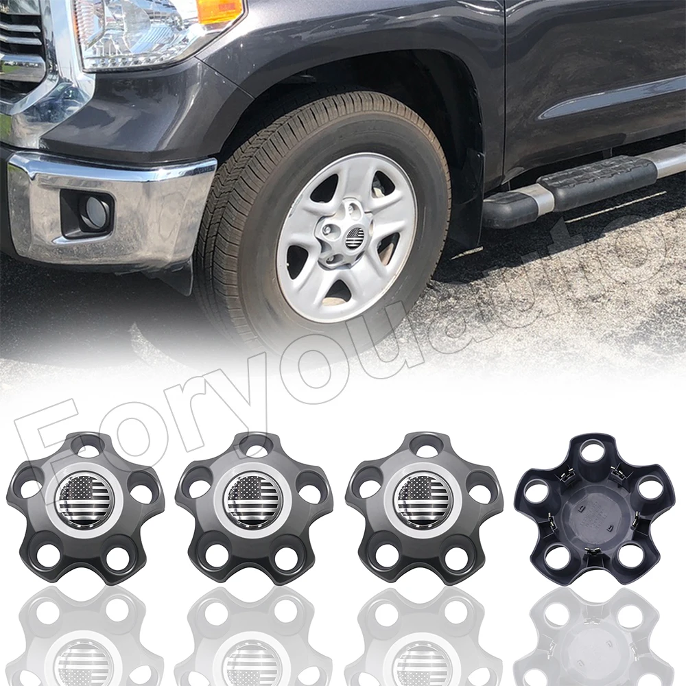 4 шт. колпачки на колеса Toyota Tundra 2008-2021 с логотипом американского флага