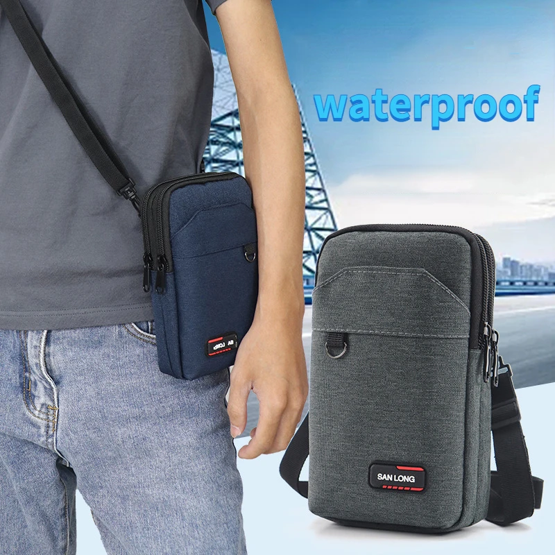 

Pocket Single/double Men's Military Holder Waist Capacity Fanny Bag Waterproof Pack Card Layer Pouch Phone Large Outdoor Coin