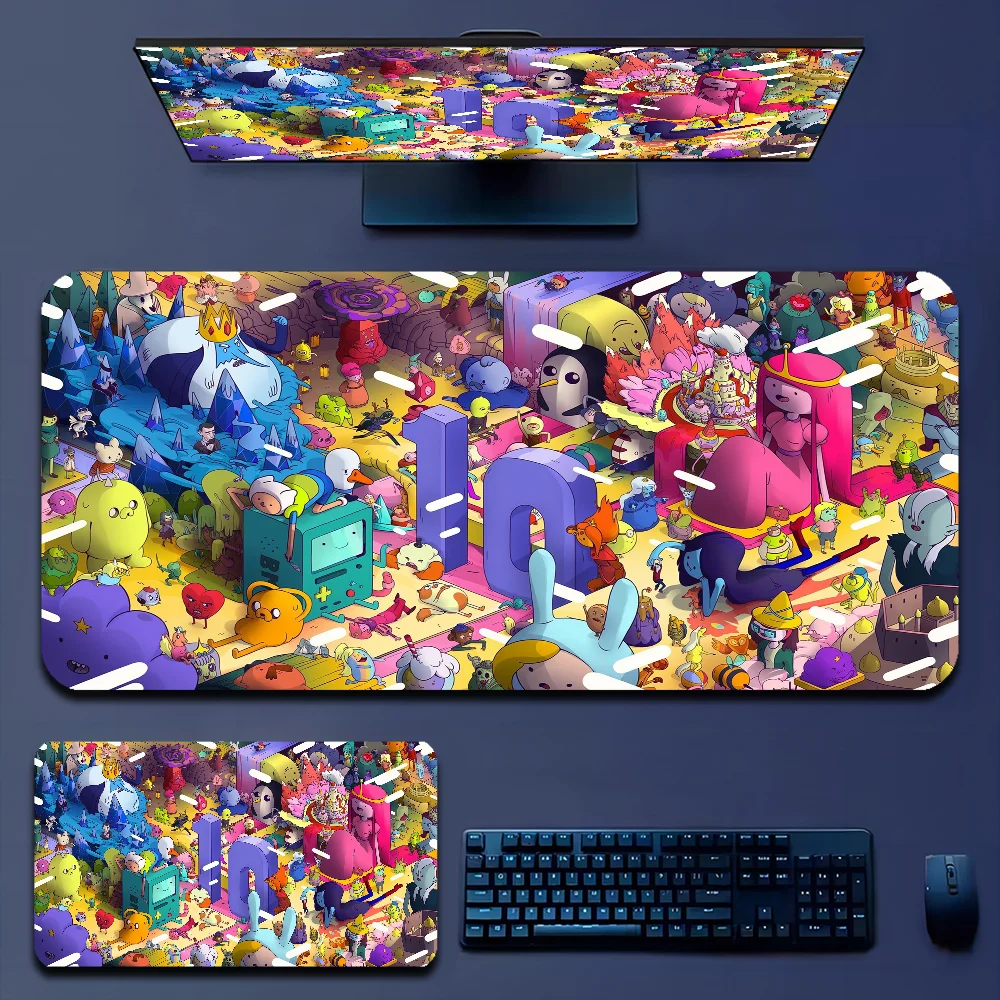 Коврик Для Игровой Мыши Adventuree Time Кожаный На Заказ Настольный