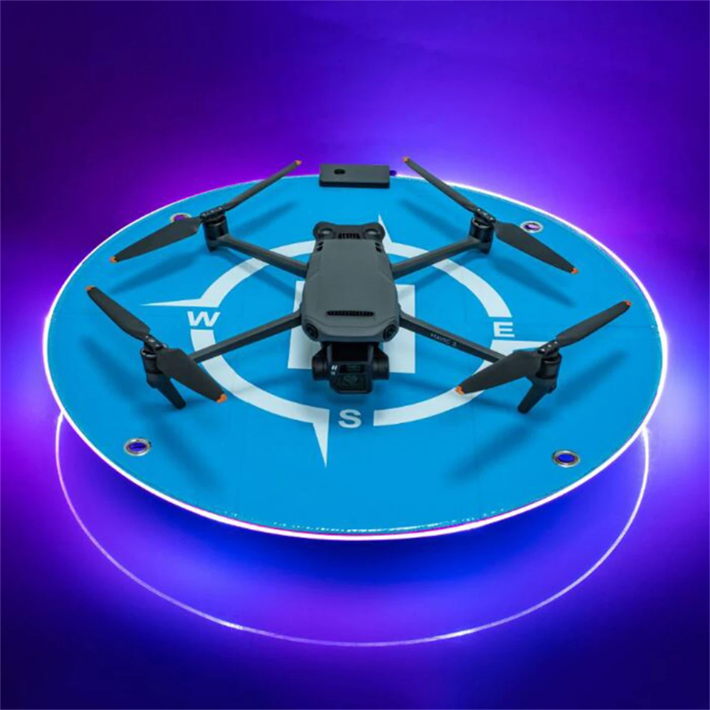 

Посадочная площадка для ночного освесветильник 55 см, круглая посадочная площадка с красочной светодиодной подсветкой, универсальная для DJI Mavic/Mini/Air Drone, аксессуары