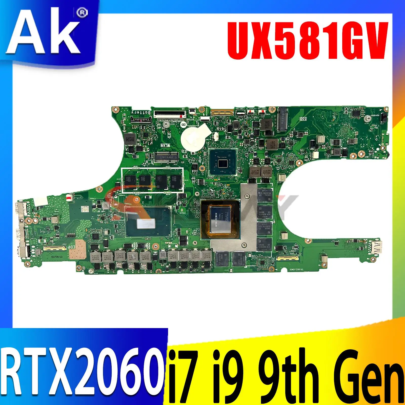 UX581GV Материнская плата ASUS ZenBook Pro Duo UX581 UX581GW UX581G материнская плата для ноутбука W/I7-9750H RTX2060 16G/32G-RAM