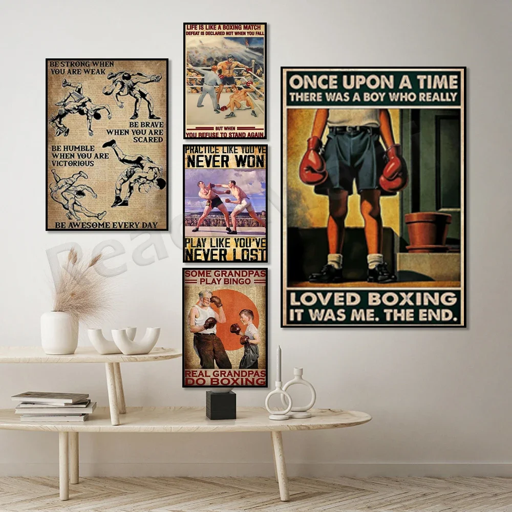 Wrestling - Be Awesome Every Day be Brave humble awesome плакат подарки для бокса жизнь такая как по боксу