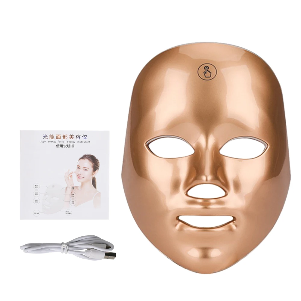 

Lesen 7 Color Face LED Mask Photon Therapy Anti Acne Wrinkle Face Whiten Skin Rejuvenation Skin Care Beauty Mask Machine