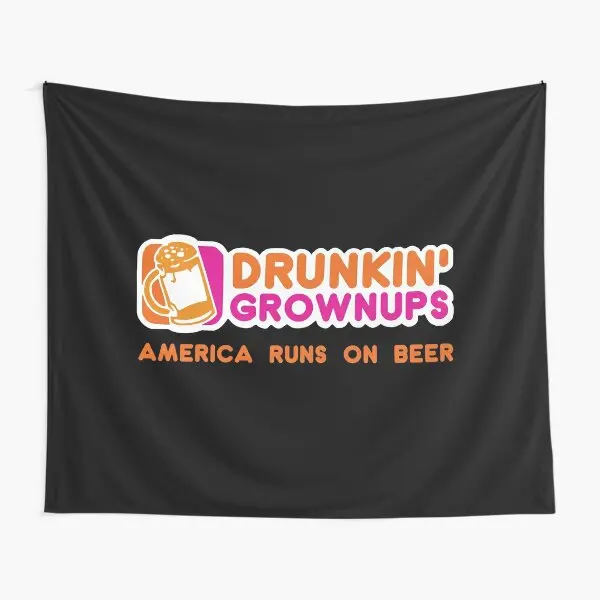 

Drunkin Grownups America Version Tapestry Hanging Towel Colored Mat Yoga Decoration Bedspread Printed Wall Beautiful Living Art