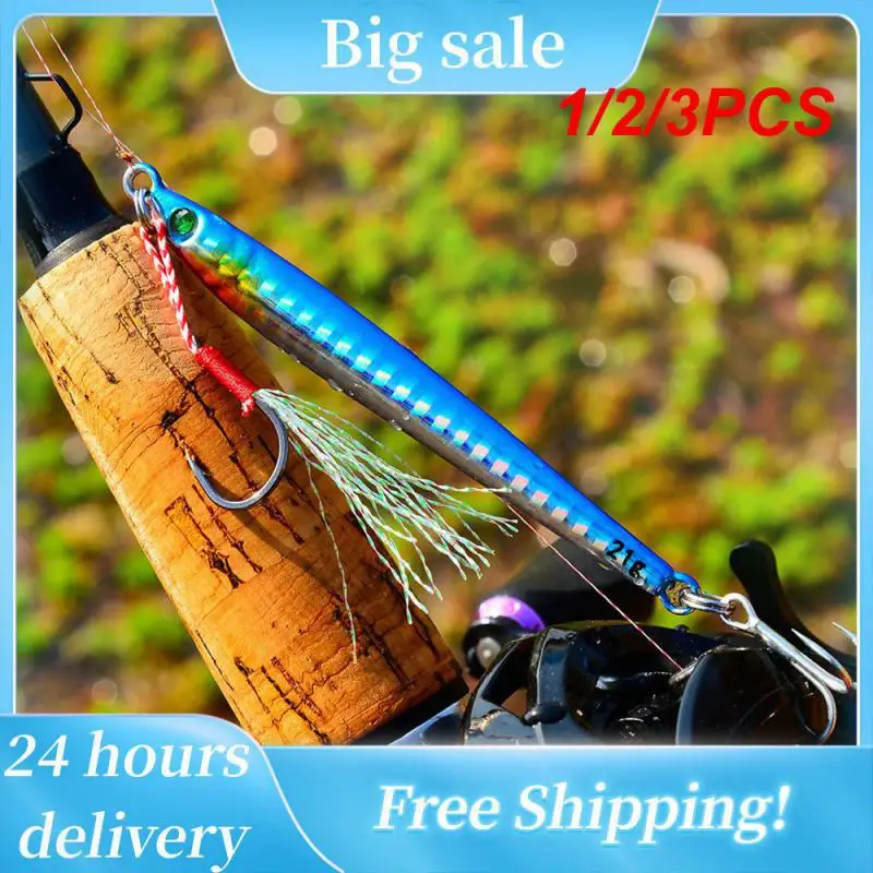 

1/2/3PCS BEROS Metal Jig Bait Weight 7g-60g Trolling hard bait bass fishing tackle trout diving bait Sea Fishing Lures Pesca
