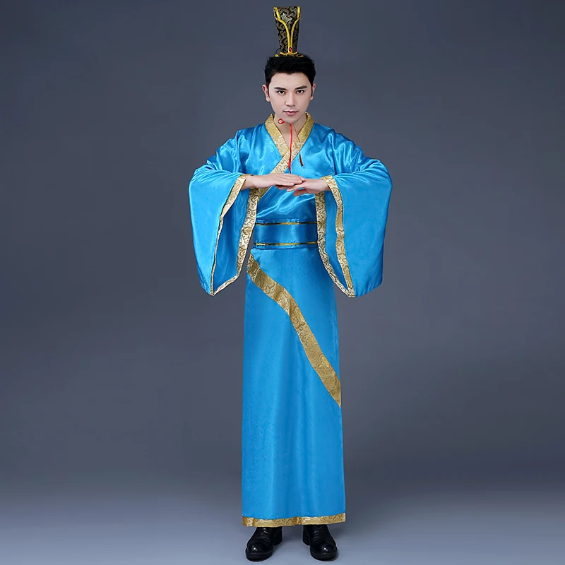 

Traditional Hanfu Robe Men Tang Suit Ancient Costume Folk Classical Hanfu Gowns Han Dynasty Cosplay Stage Wear Festival Outfit