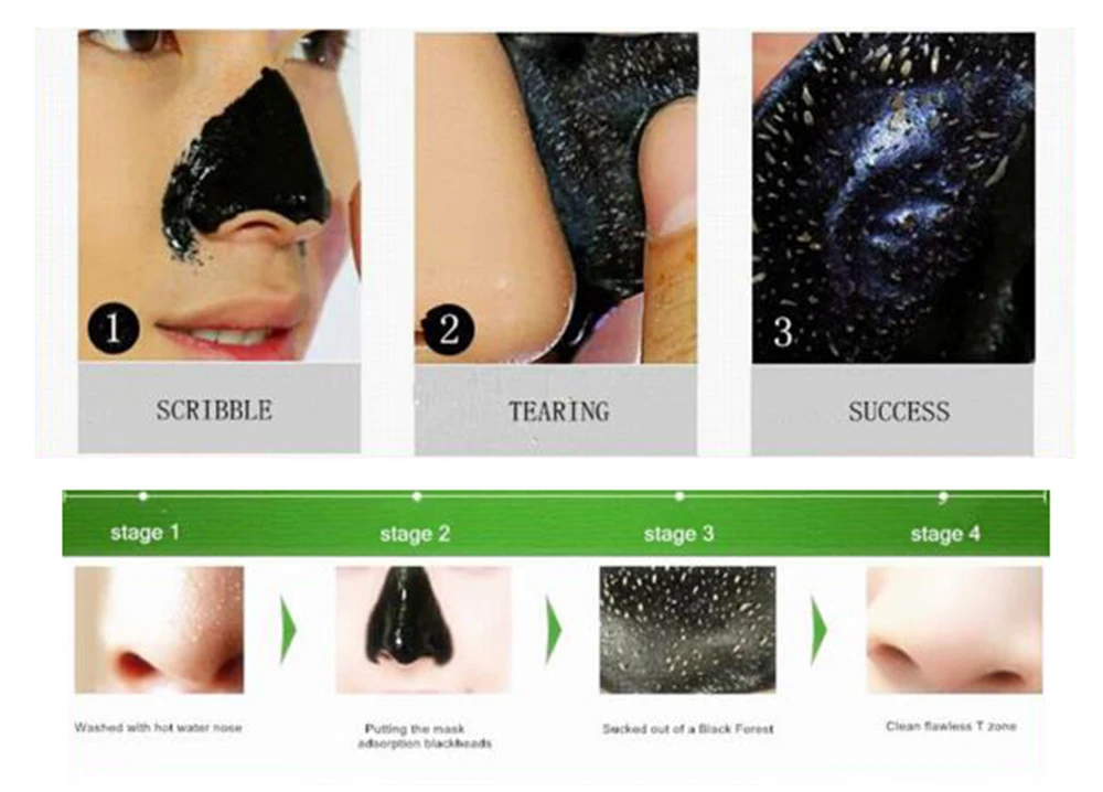 10 шт./лот косметический уход за лицом травяное средство для удаления душек в носу