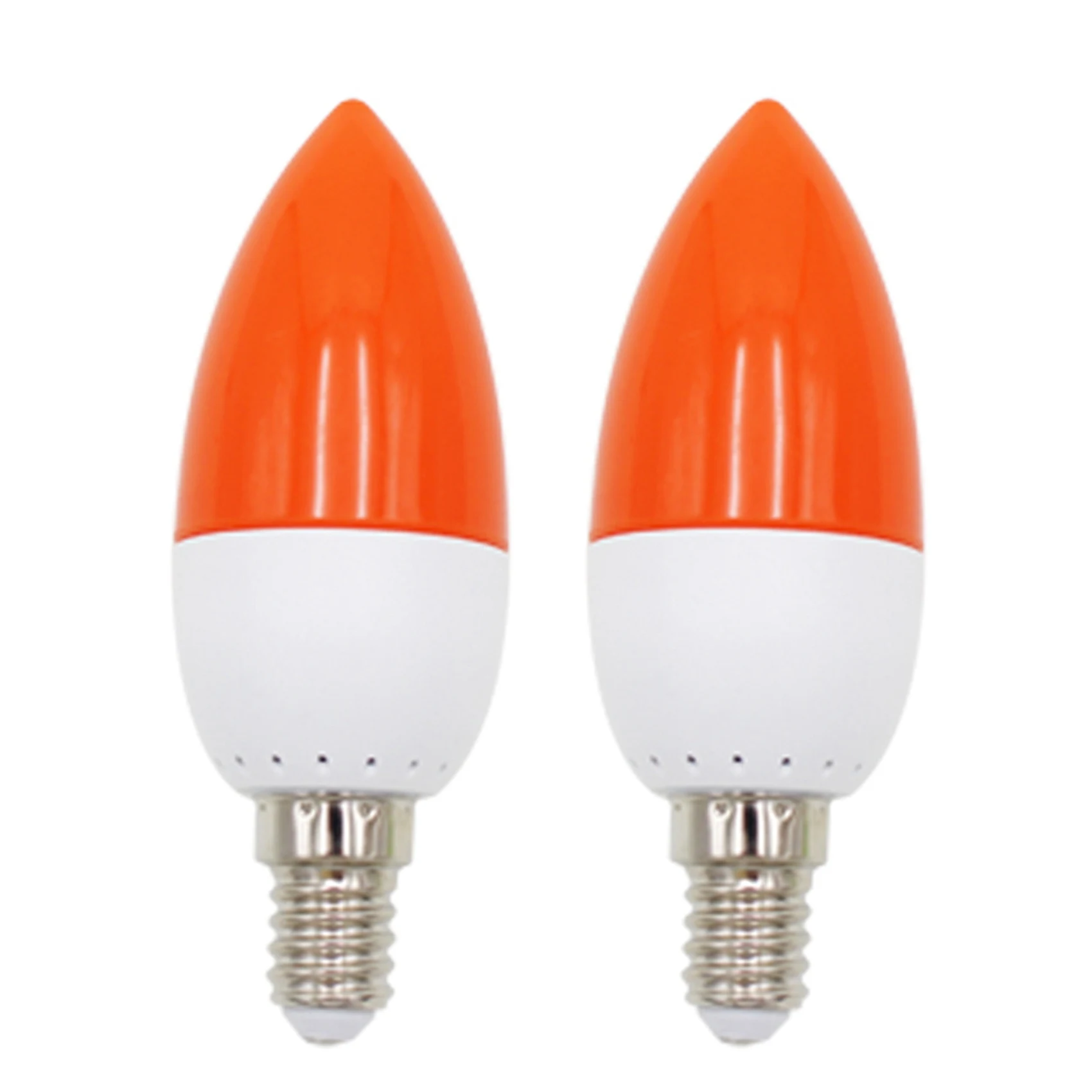 

2X E14 LED Color Candle Tip Bulb Color Candle Light Red