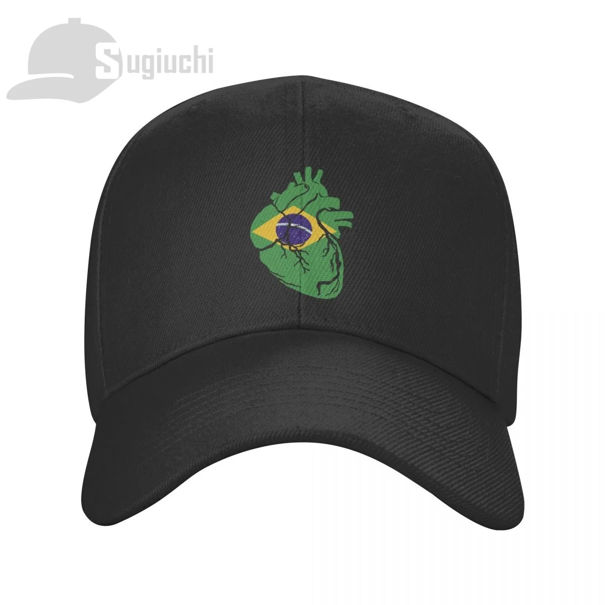 

Brazil Country Anatomical Heart Shape Sun Baseball Cap Dad Hats Adjustable For Men Women Unisex Cool Outdoor Hat
