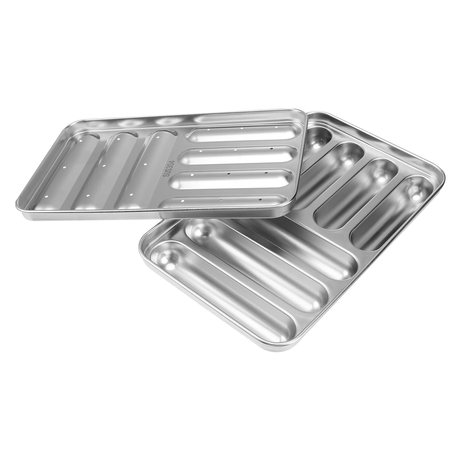 

Hot Mold Dog Baking Sausage Tray Maker Bread Steel Making Diystainless Chocolate Dogs Metal Pan Baby Box Loaf Supplement