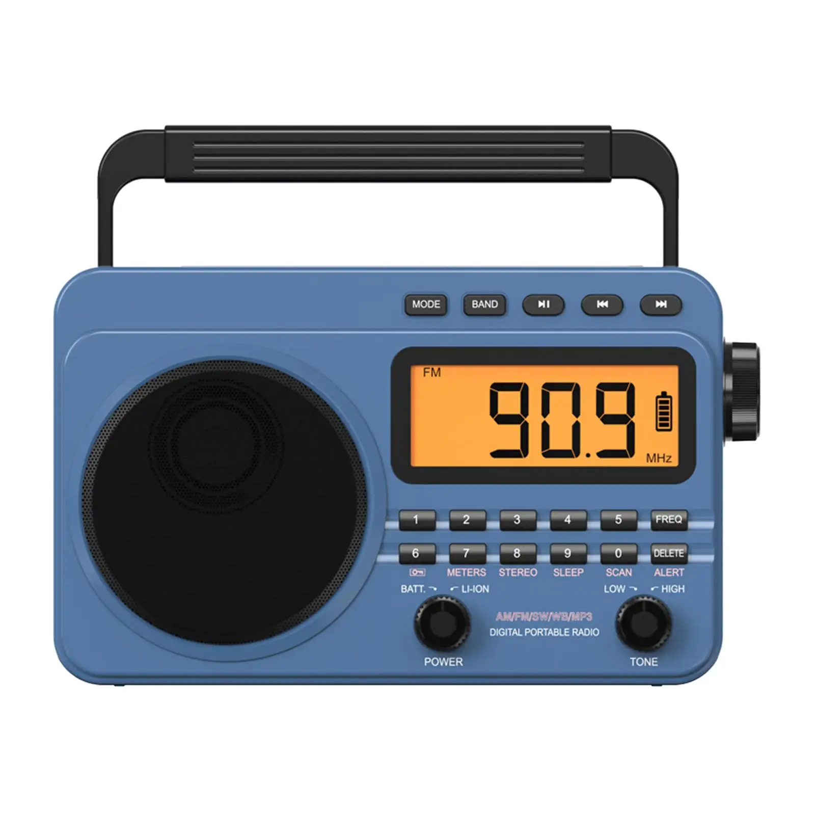 

Портативное радио с разъемом для наушников 3,5 мм, поддержка USB, TF-карты, AM, FM, SW, Wx, ретро, для подарка, для пожилых людей, AM, FM, радио, MP3, динамик