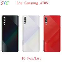 10pcslot rear door battery cover housing case for samsung a70s a707f back cover with camera lens logo repair parts