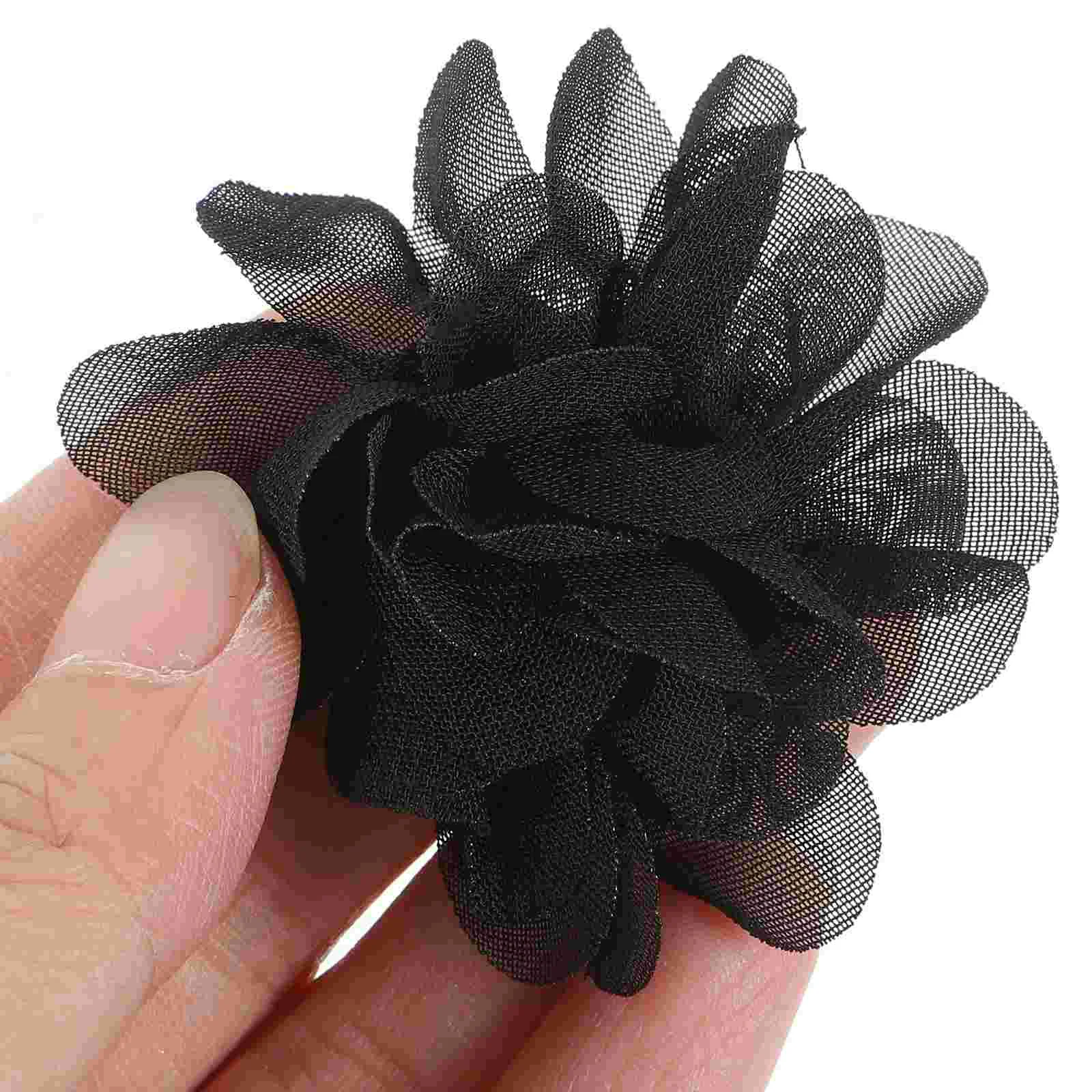 10 шт. аксессуары для волос с цветами головки искусственных цветов имитация