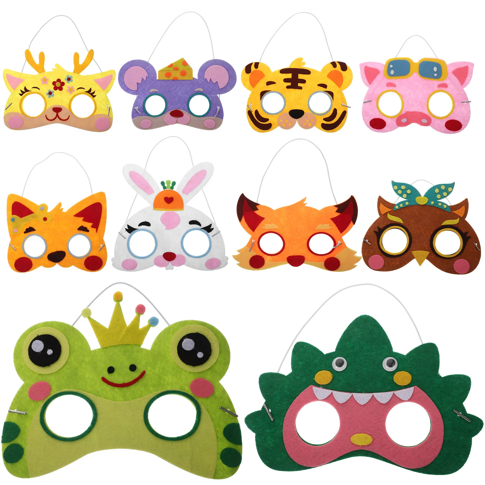 

Kids Party Toys Cute Felt Frog Mask Cosplay Birthday Decorations Halloween Prop