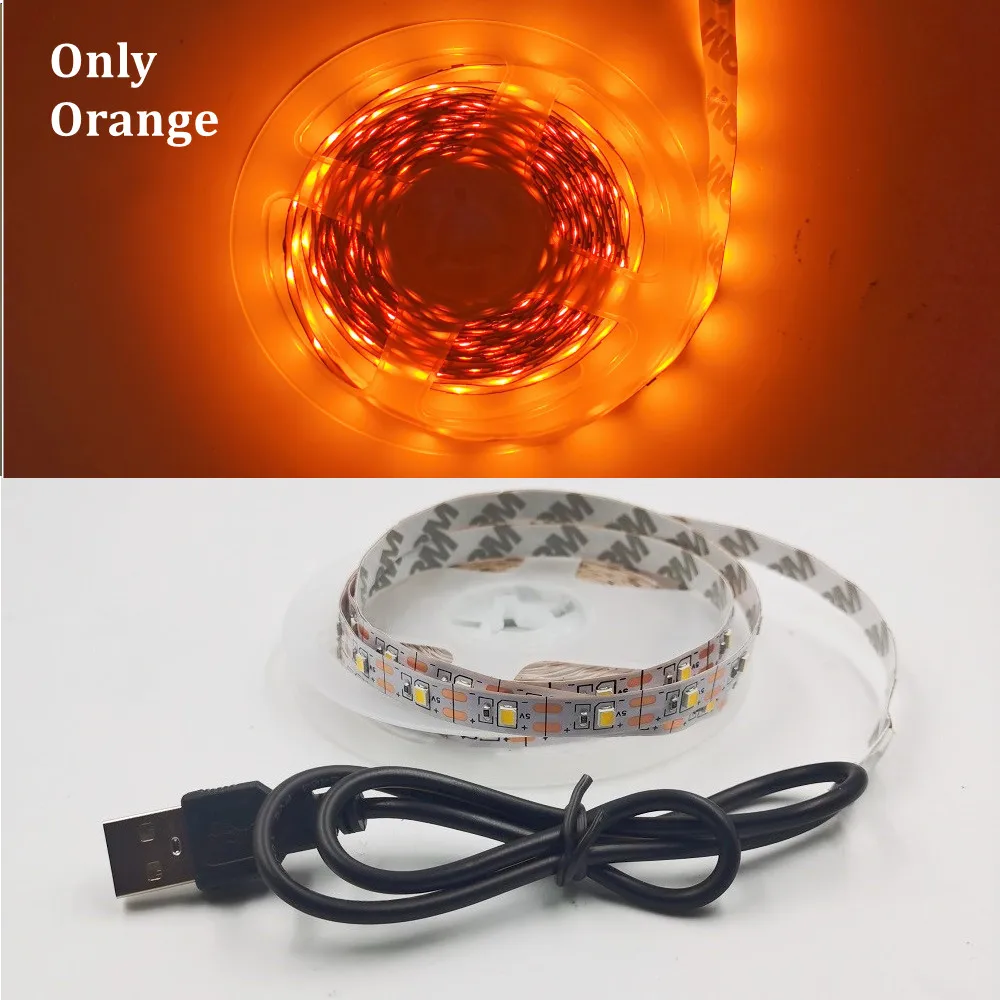 

5M USB светодиодная лента 5 В 3528 1 метр 5 метров теплый холодный белый розовый зеленый синий красный SMD лента потолочный светильник для шкафа водонепроницаемый