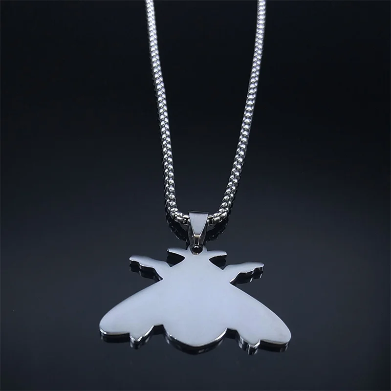 2023 Викка Би Лун Готическая подвеска на цепочке из нержавеющей стали для женщин и мужчин серебристого цвета панк-украшение подарок N3352S0