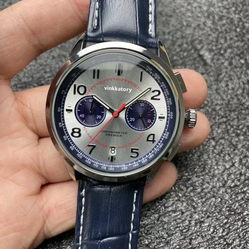 

Christmas Present Relogio Masculino Reloj Original Brand Premier B01 Bentley Mulliner Leather Strap Smart Quartz Watch for Men