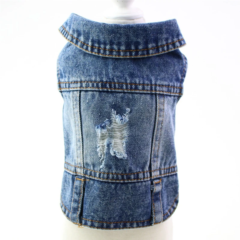 

Fashion Denim Dog Clothes Cat Coat Jeans Jacket Casual Outfits Clothing For Small Dogs Chihuahua French Bulldog