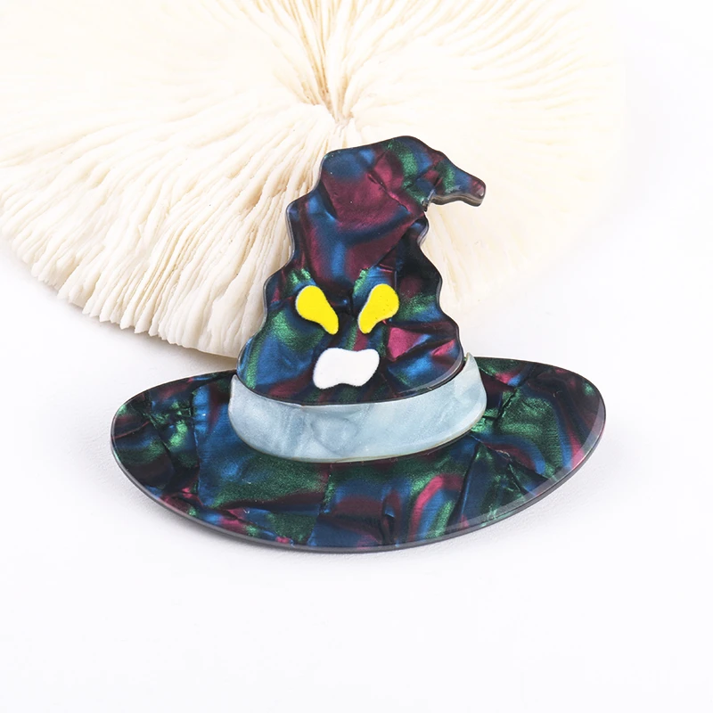 

NYN Диабло волшебник шляпа Хэллоуин забавная брошь булавки для женщин мужчин детей 2021 новый дизайн для Вечерние игры показ фотоголовного све...