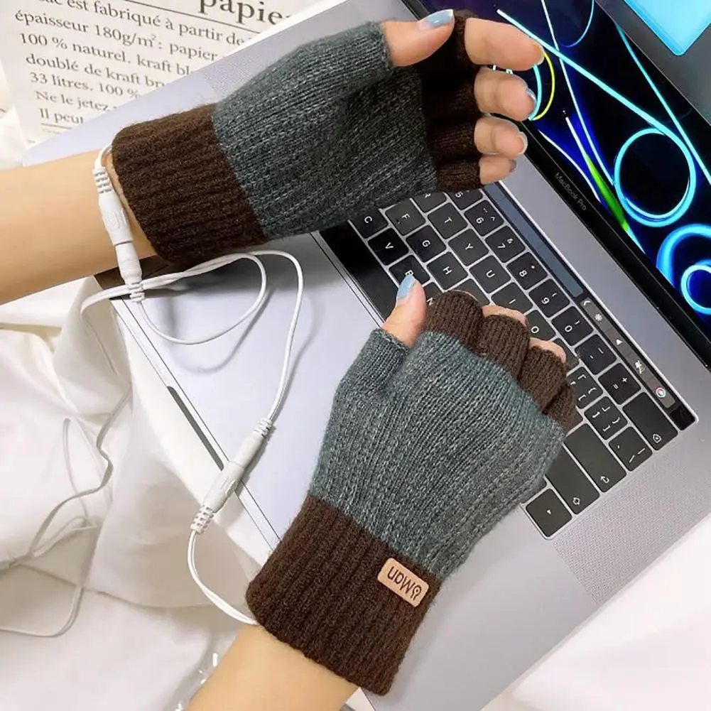 

Удобные 2 шт./пара функциональные перчатки без откидной крышки, перчатки с защитой от выцветания, уличный дизайн с низким током