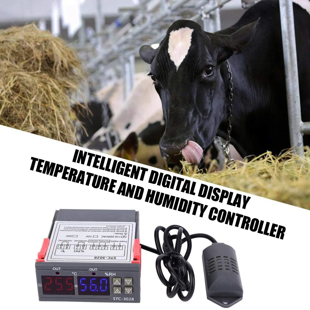 

STC-1000 Digital Temperature Controller Thermostat 12V 24V 110V-220V Sensor Heating/Cooling LED Temp Control Relay Incubator