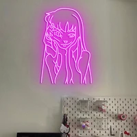 girl anime neon sign kawaii room decor tomie kawakami led light game fans gorgeous room party wall decor personalized party