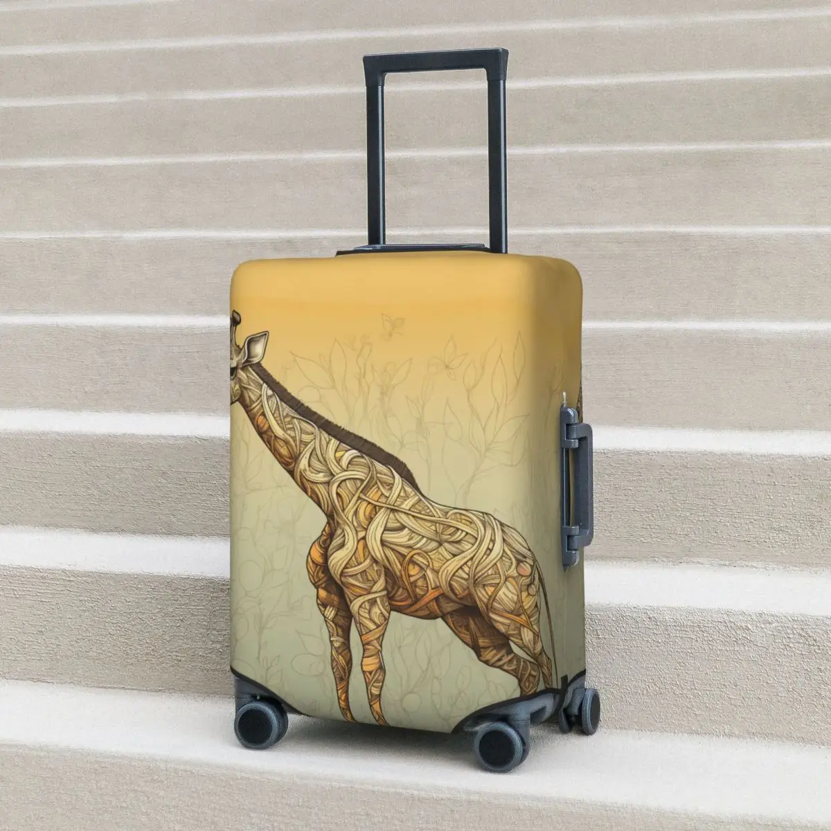 

Giraffe Suitcase Cover Cartoon Business Protection Holiday Useful Luggage Case