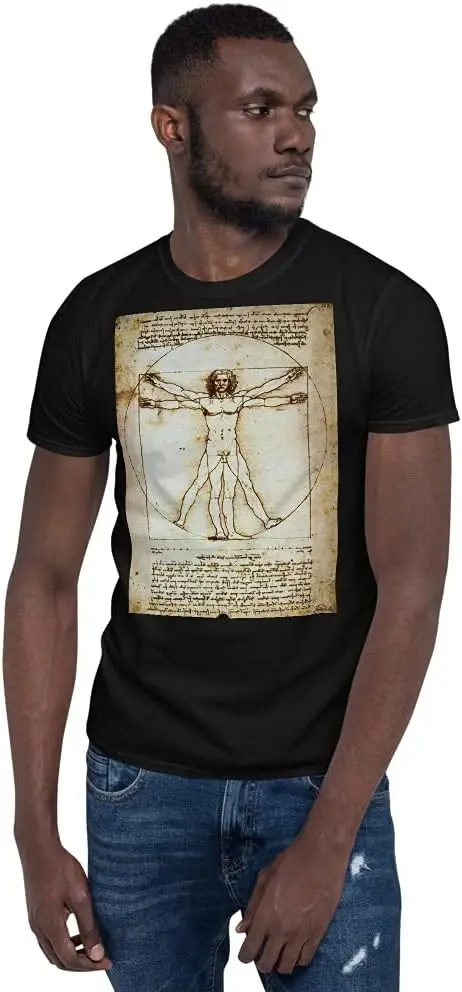 Мужские футболки витрууана подарок д Винчи и эпохи Возрождения унисекс футболка