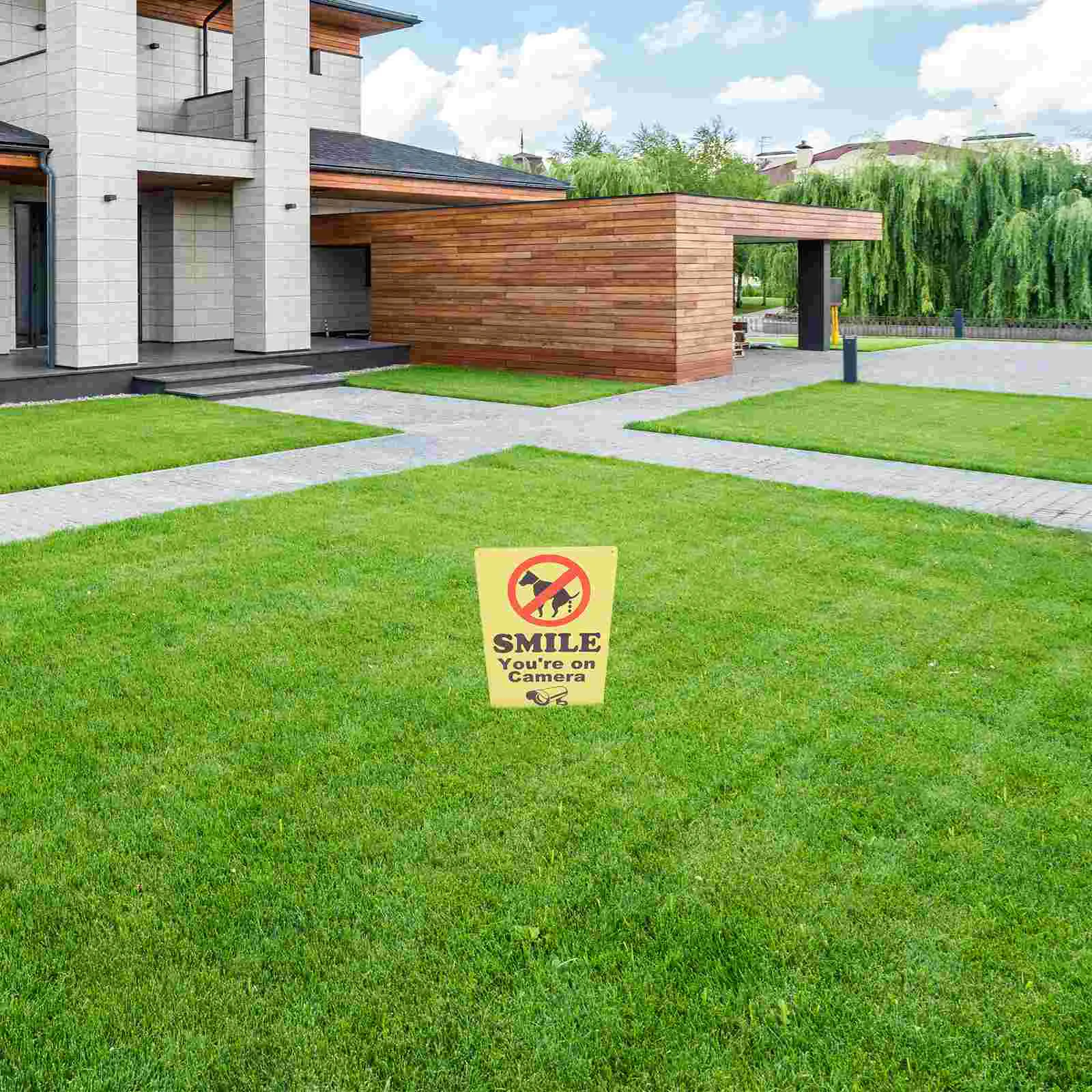 2 шт. знак для очистки собачьих какашек металлическое предупреждение парковый