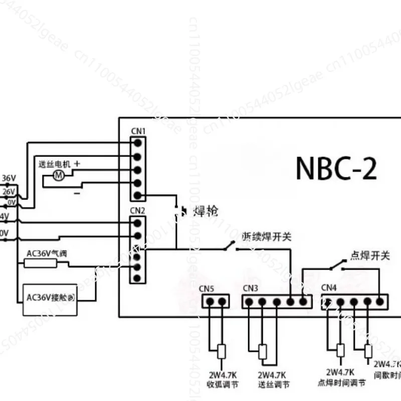 Фото Плата управления для сварочного аппарата NBC-2 Tap Gas Shielded Welding Circuit Board №3